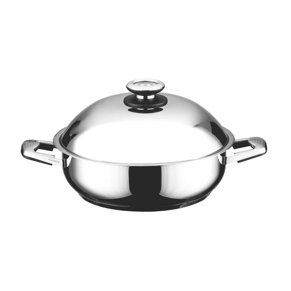 Professional Platinum Cookware: Jumbo Skillet w/ Cover